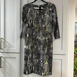 Doncaster Collection Snakeskin Dress Size 2‎ NWOT